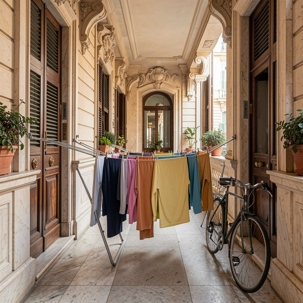 Pianerottolo condominio: zerbino piante OK, bici scatoloni vietati art. 1102 c.c. Studio Lorenzoni SNc regole condominiali Bologna