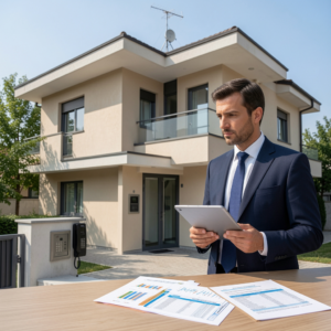Condominio con antenna e citofono: immagine per articolo su spese, ripartizione e regole condominiali. Studio Lorenzoni, amministratore di condominio a Bologna.