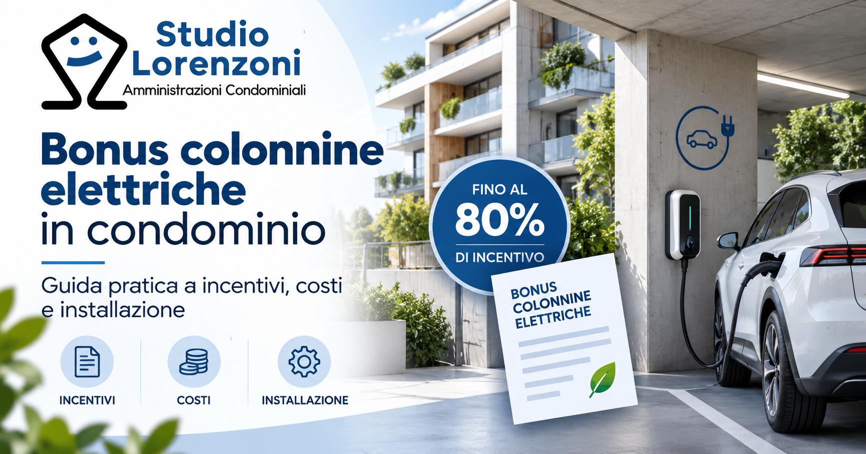 Bonus colonnine elettriche in condominio 2026: incentivi, wallbox, regole, costi ed esempi pratici